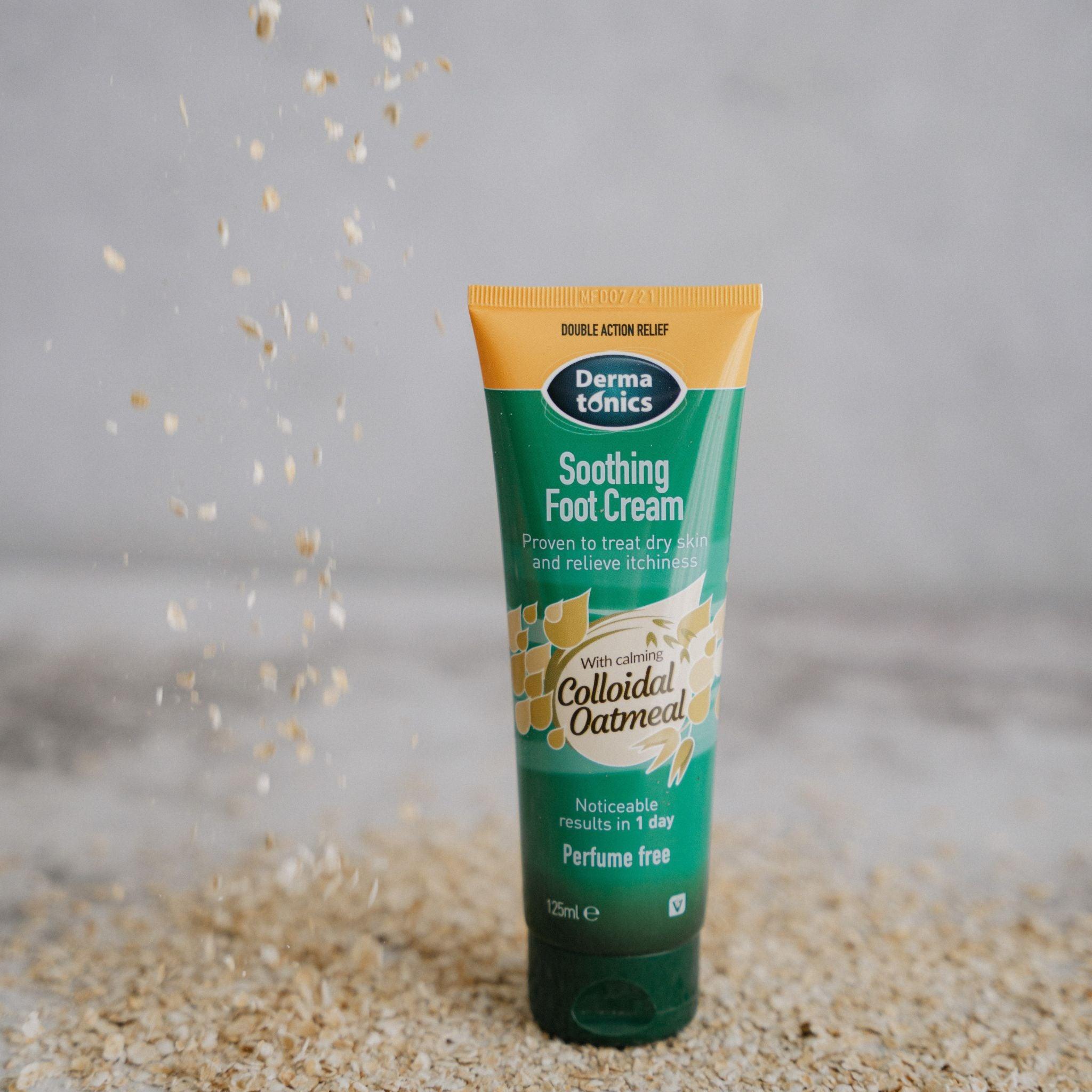 Product image of Dermatonics Soothing Foot Cream with oats.