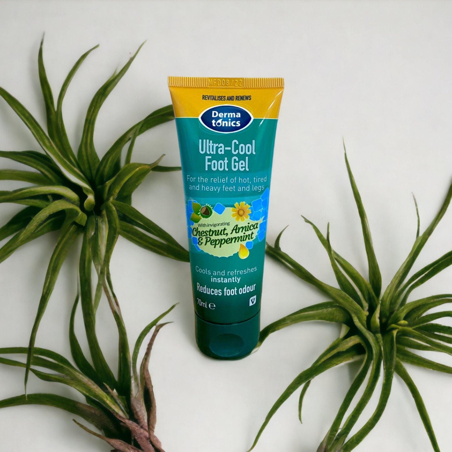 Product shot of Dermatonics Ultra Cool Foot Gel.